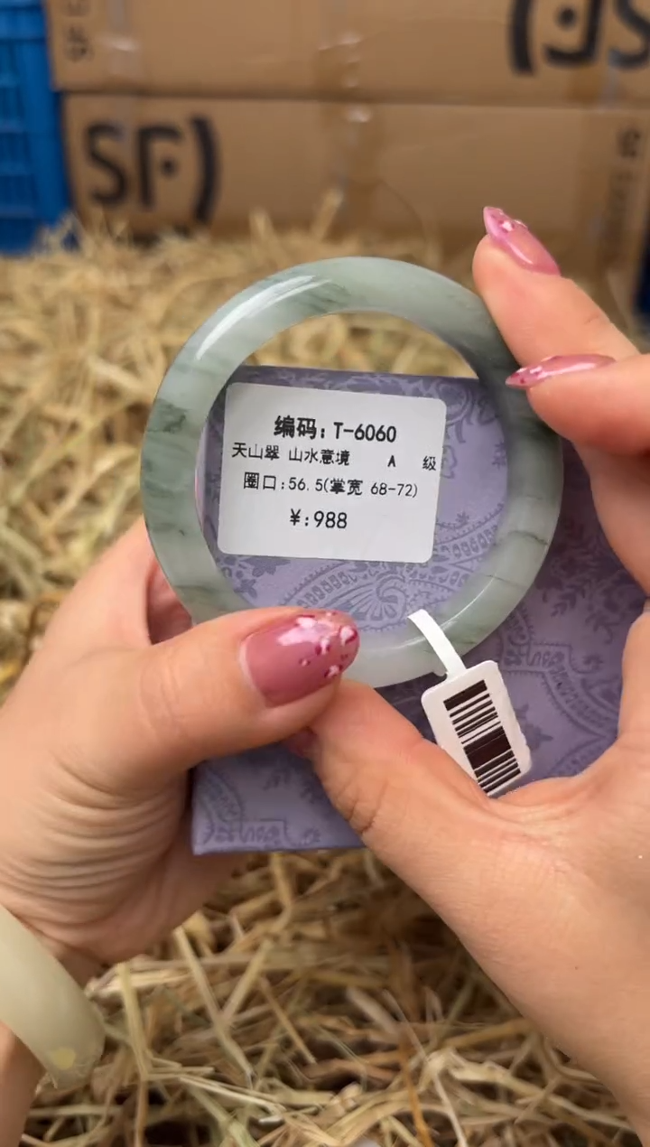 未镶嵌手镯石英质玉T-6060