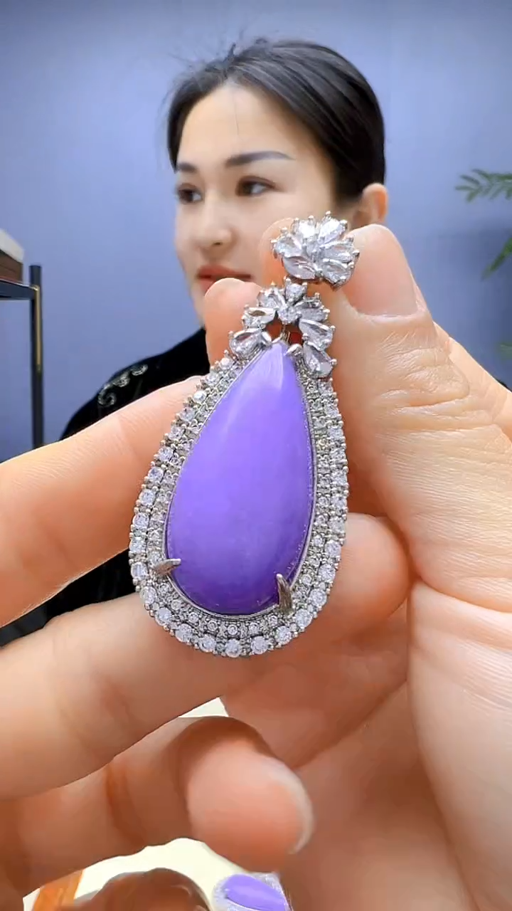 【闪购商品】翡翠颈饰银S925镶嵌颈饰