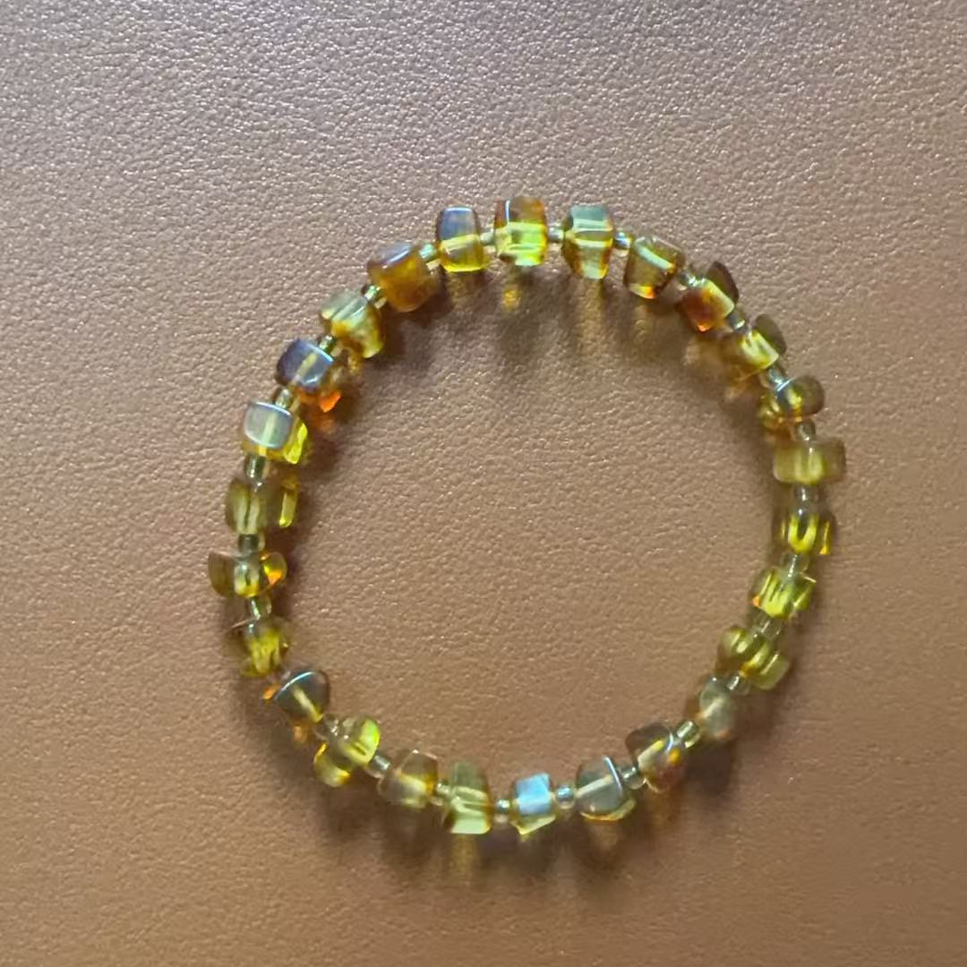 【老佛爷】3206-小方糖蜜蜡手串-多样性随机发