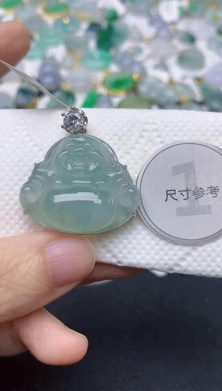 颈饰未镶嵌翡翠天然缅甸A货翡翠