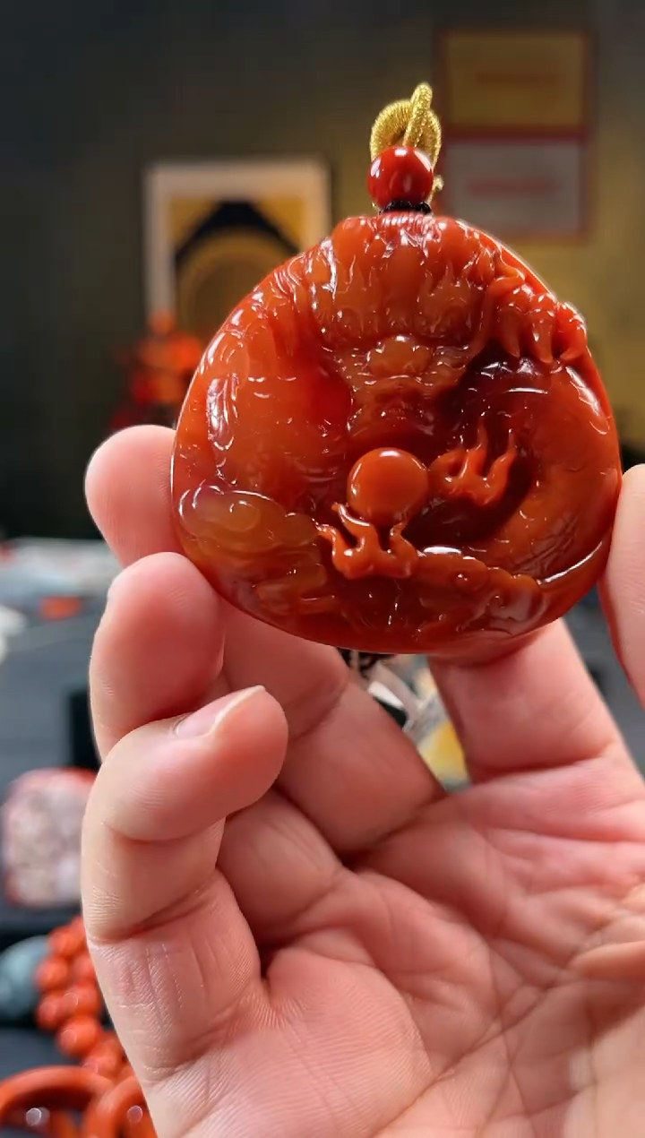 【闪购商品】南红玛瑙颈饰未镶嵌吊坠