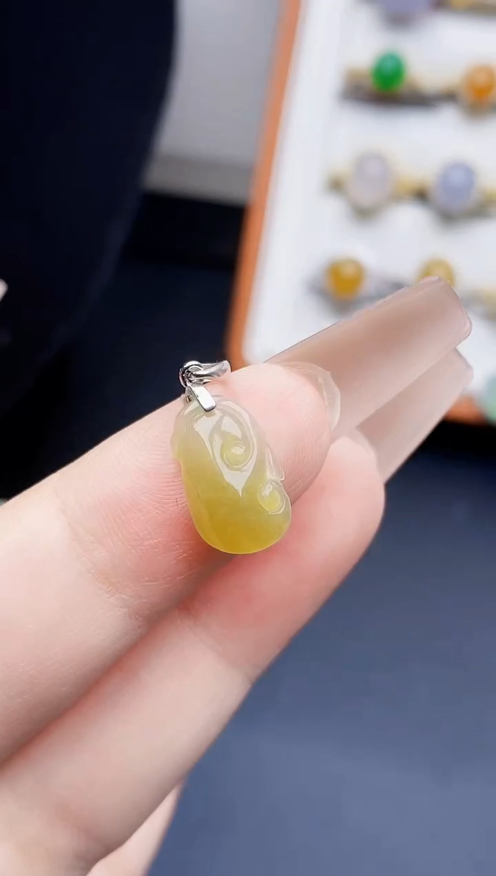 银S925镶嵌戒指翡翠3313