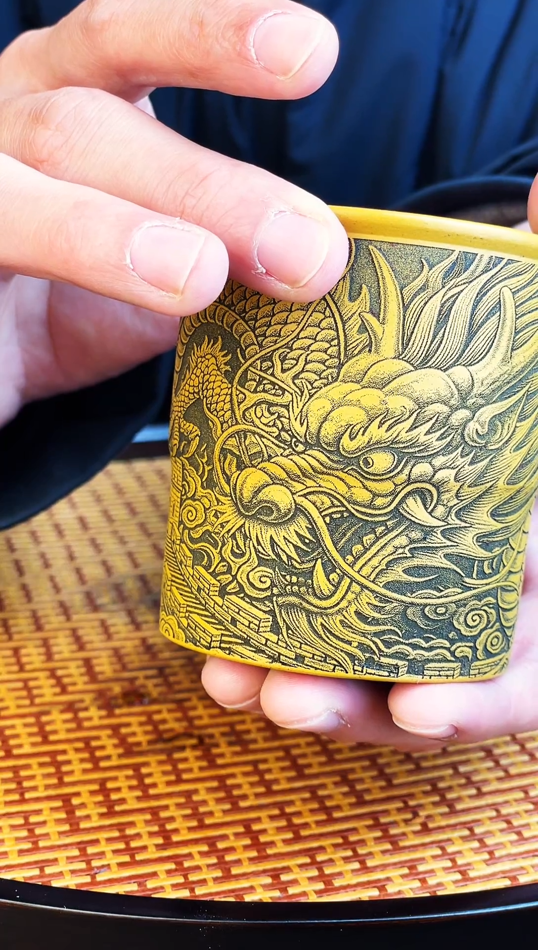 金龙献瑞 黄金朱泥主人杯