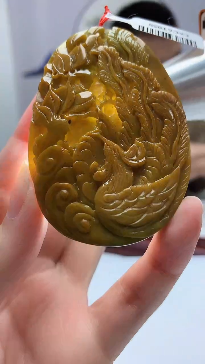 【闪购商品】定制翡翠未镶嵌4812zm-毛货挂件94