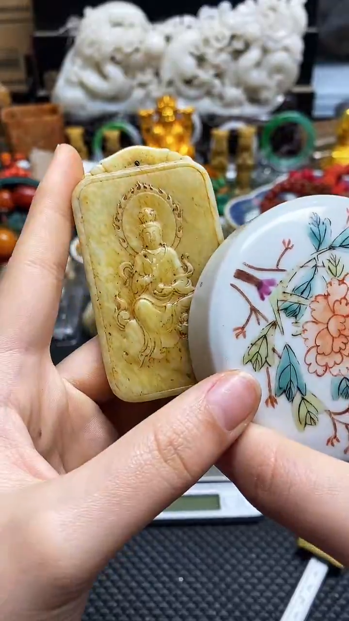 【闪购商品】瓷片瓷片瓷器 摆件1个