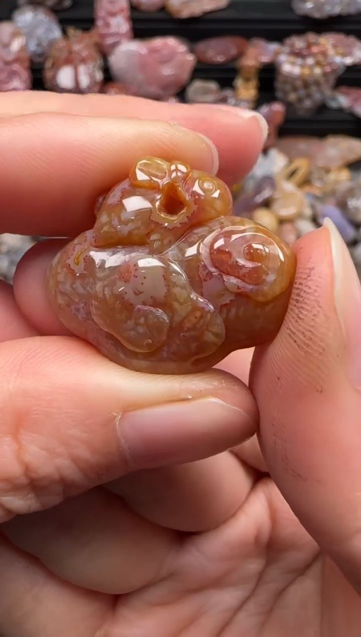 【闪购商品】硅化珊瑚（珊瑚玉）颈饰未镶嵌632