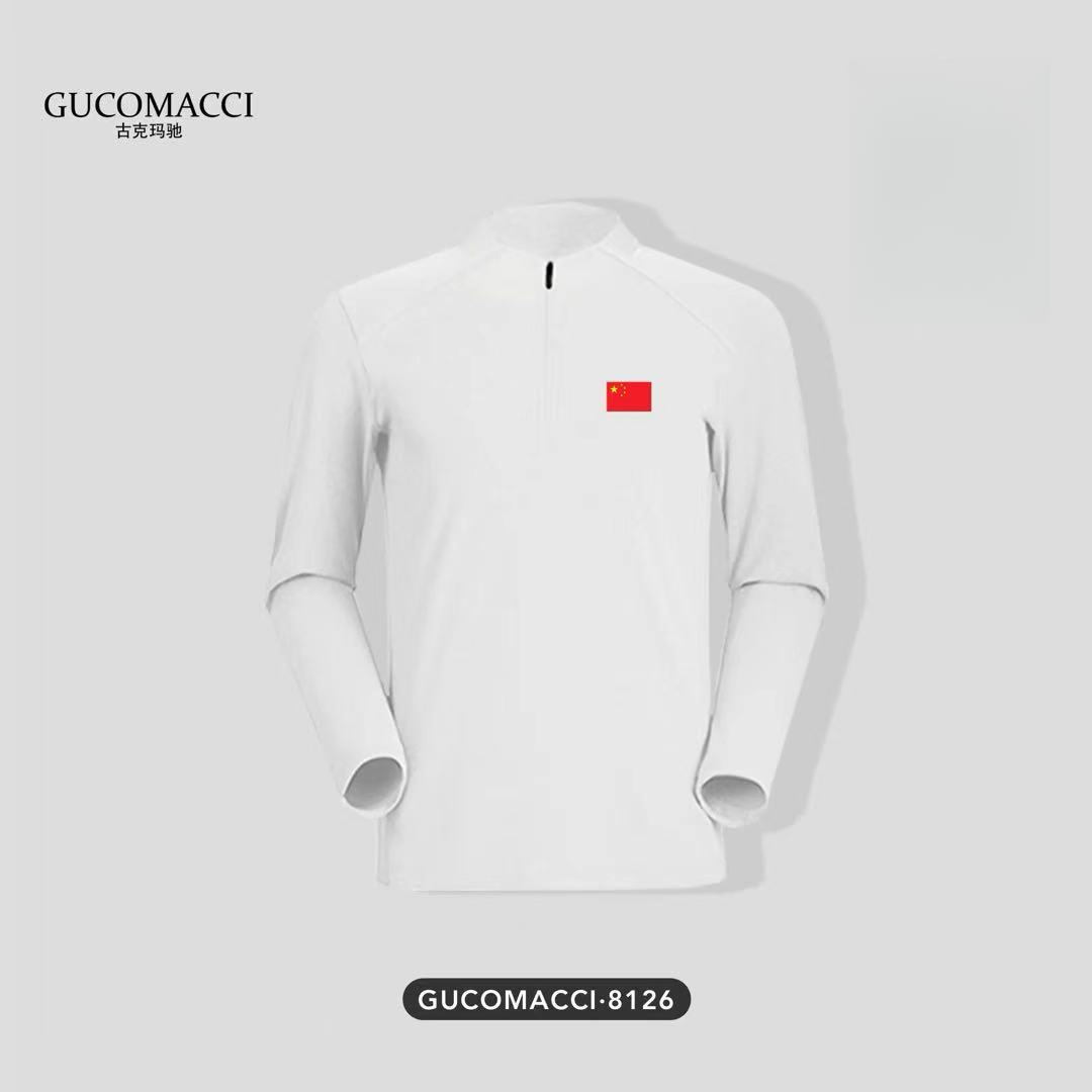 BL8126户外净版无痕长袖买手潮牌轻奢半拉链立领压花户外长袖卫衣