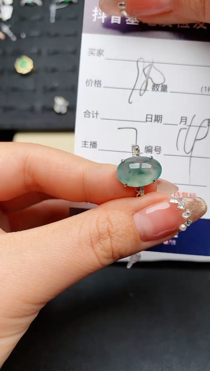 【闪购商品】翡翠戒指银S925镶嵌..........