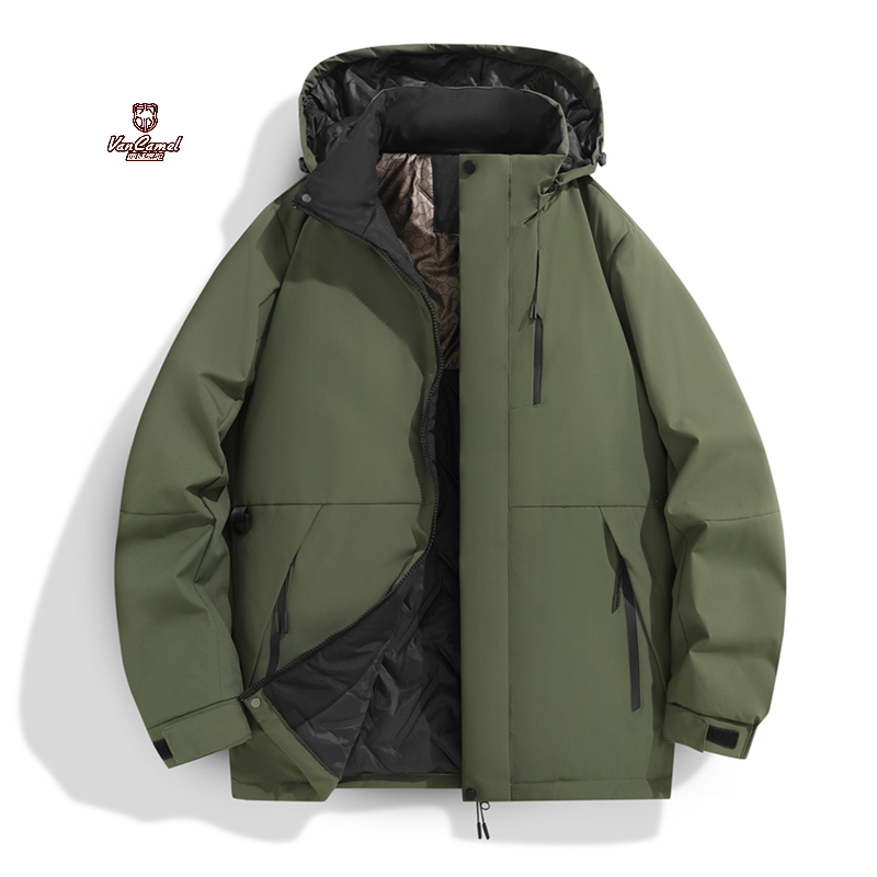 VANCAMEL/西域骆驼25216情侣多色冬季石墨烯保暖加厚防风户外棉服