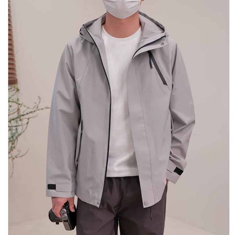 海家户外功能性三防软壳冲锋衣外套连帽春秋季百搭