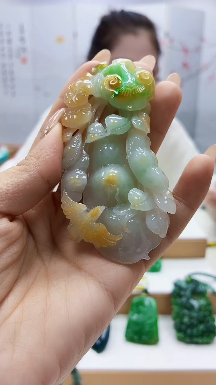 未镶嵌定制翡翠3099ty-毛货挂件99