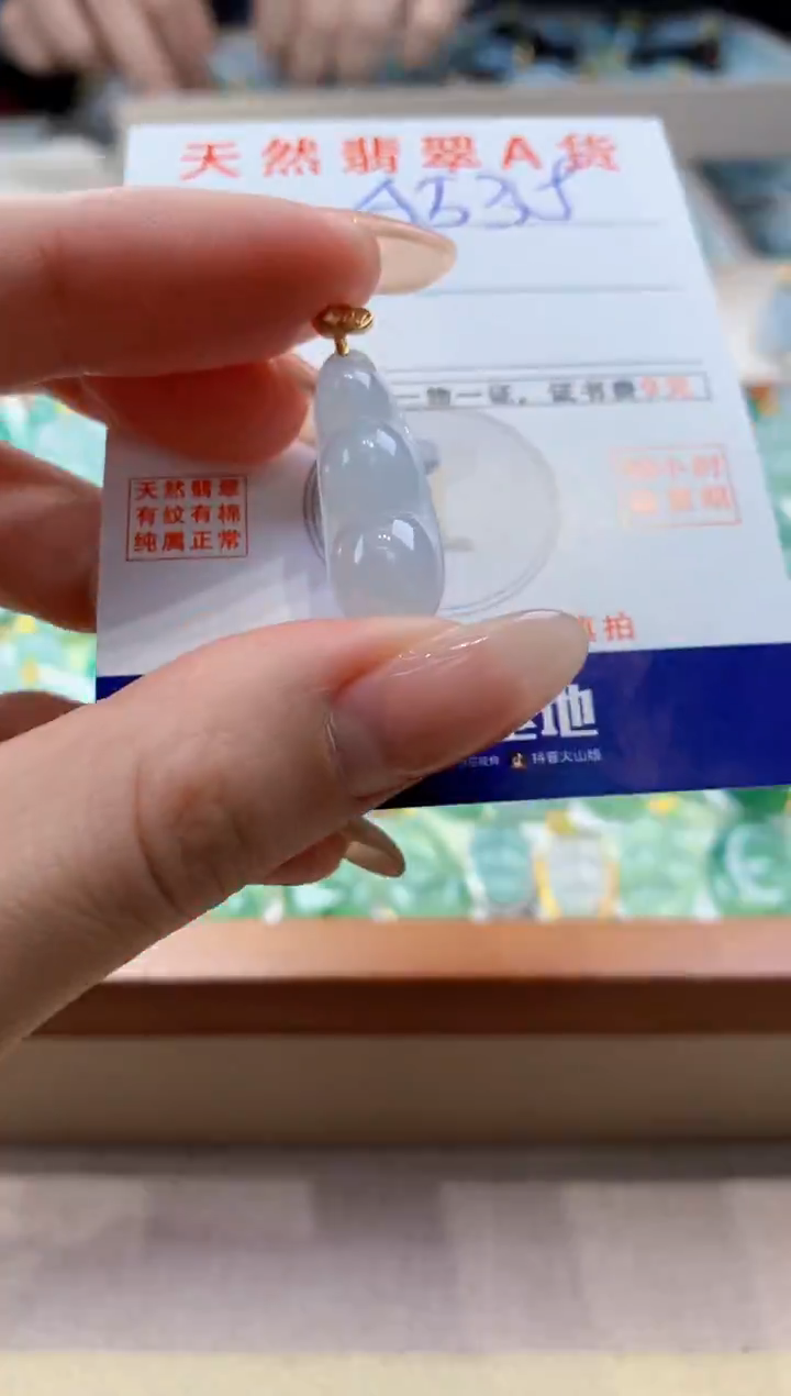 颈饰未镶嵌翡翠天然翡翠挂件