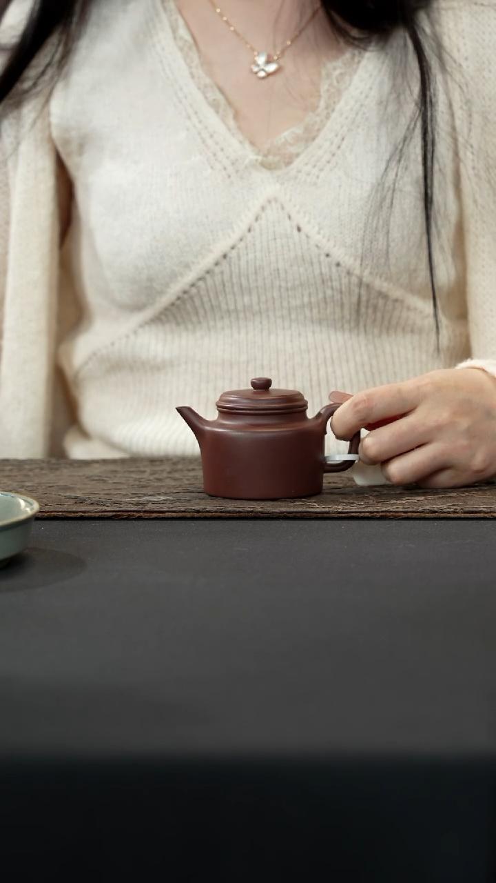 【闪购商品】紫砂茶壶剑流高德钟紫泥150cc