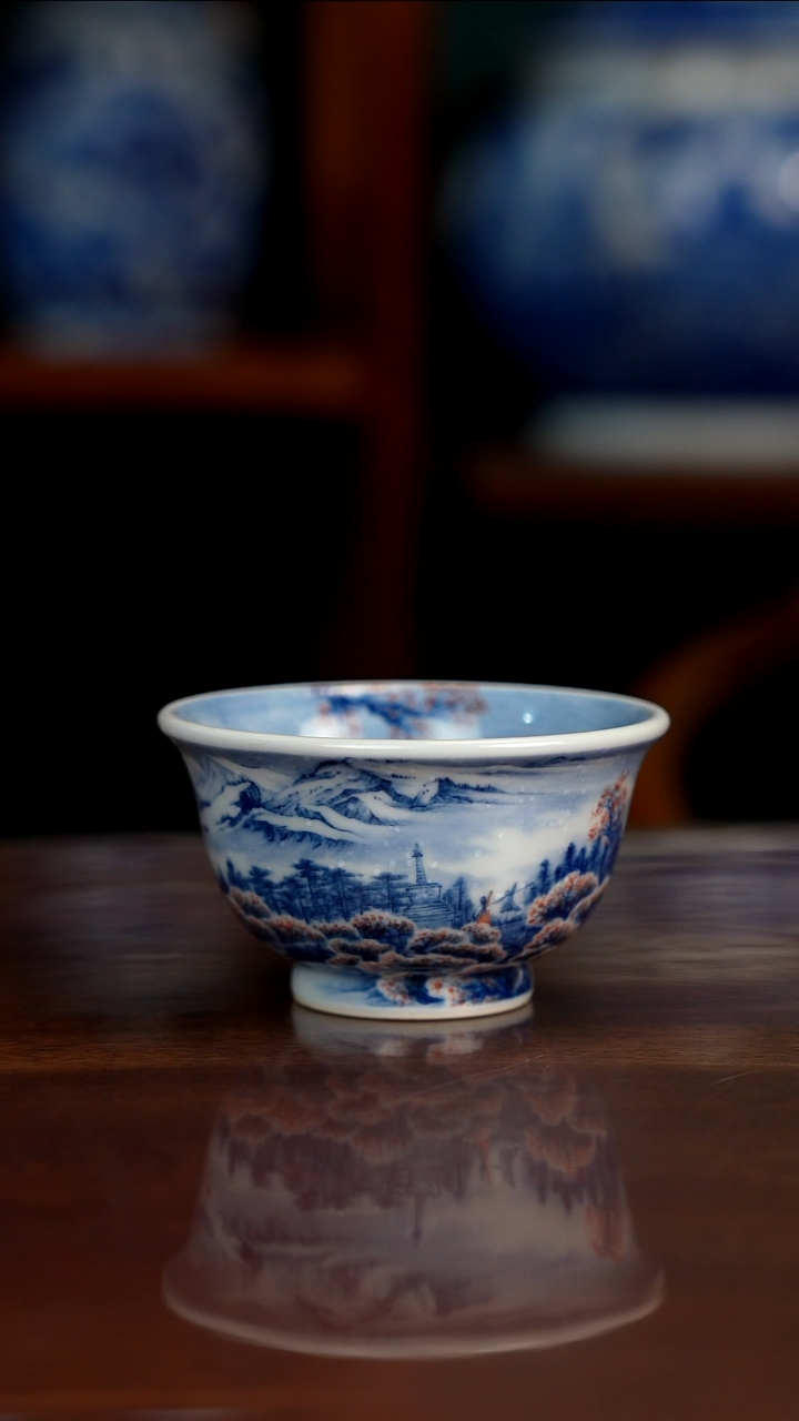 景琳藏青花北派山水缘起圣地
