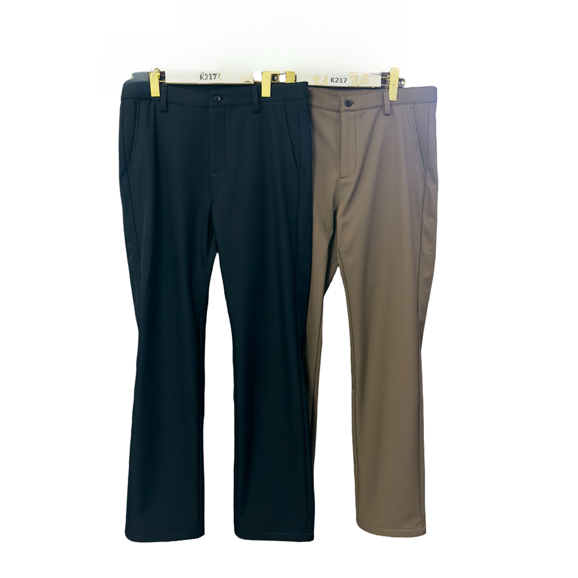 K217【沙C】2025新款商务男士休闲加绒裤#51008藏青/卡其