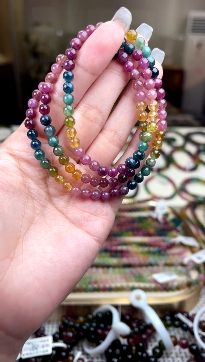 【闪购商品】碧玺/未镶嵌5mm+碧玺多圈多样性发货