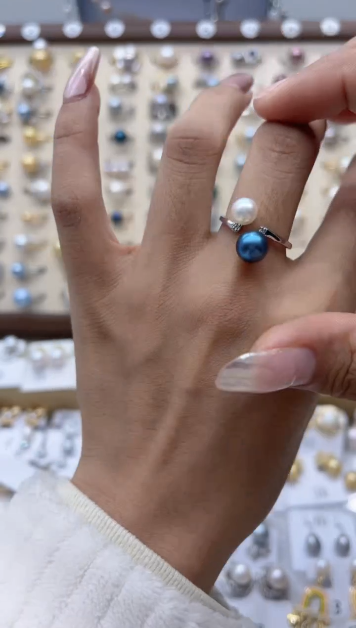 【闪购商品】淡水珍珠戒指合金11