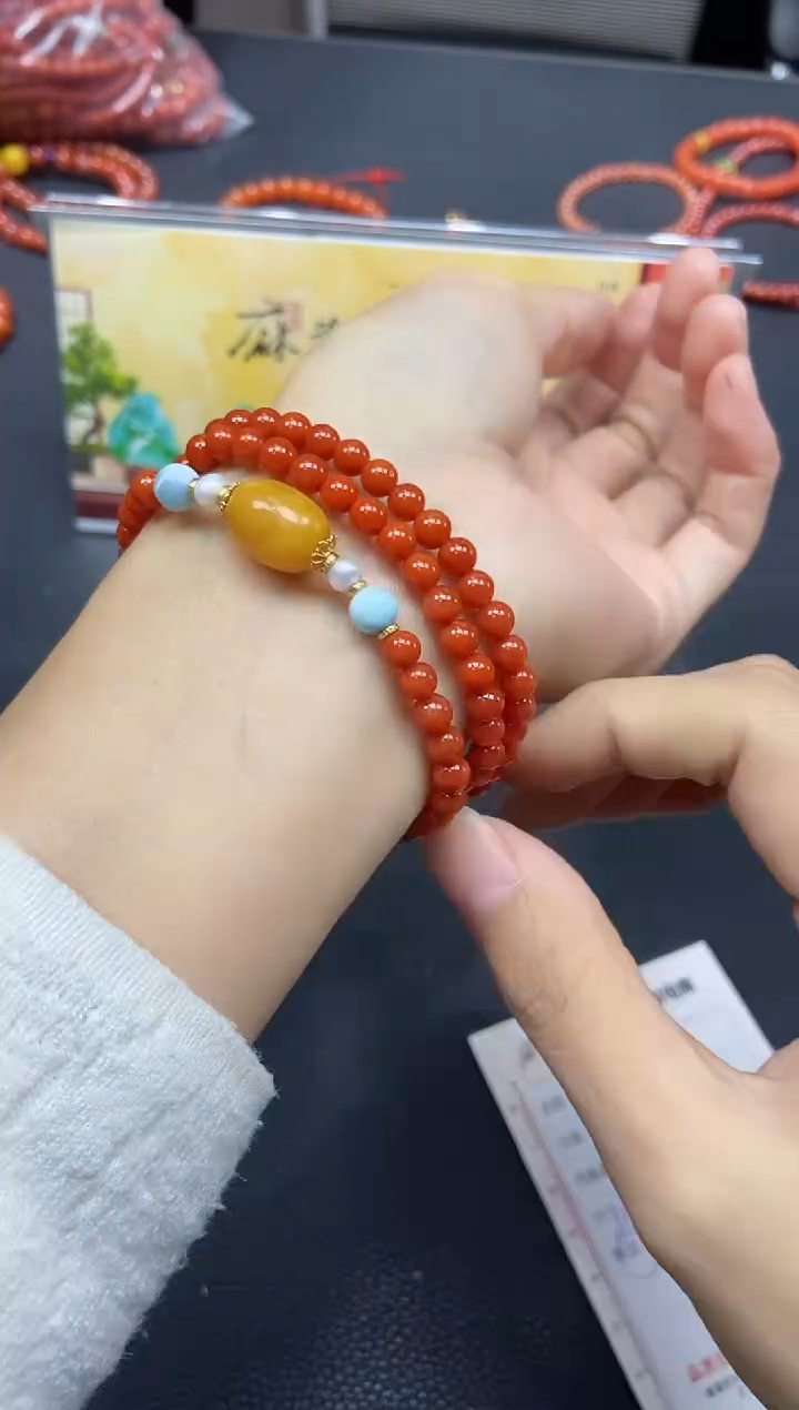 【闪购商品】南红玛瑙颈饰未镶嵌天然南红314