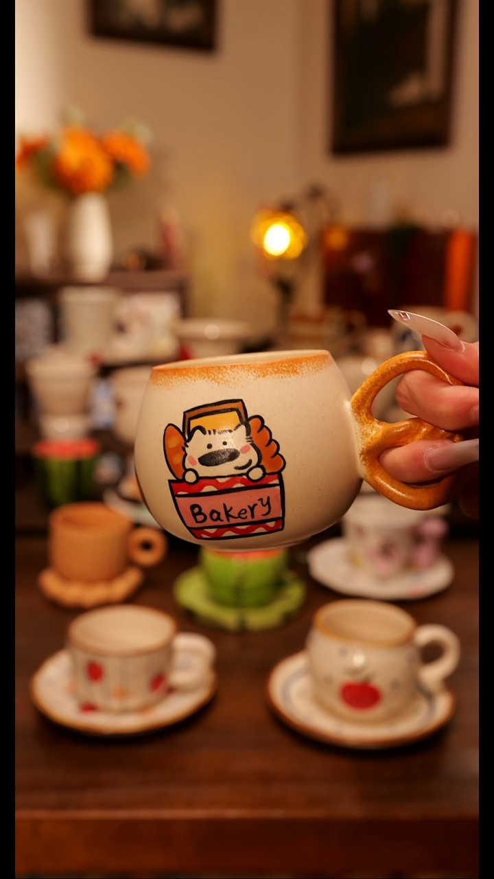 陶瓷便携款景德镇手作杯子   