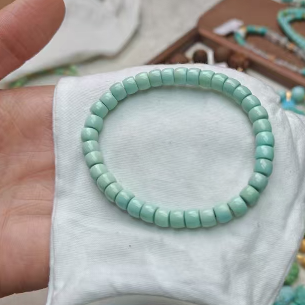 雅致家手工百搭（多样性发其一）绿松石单圈