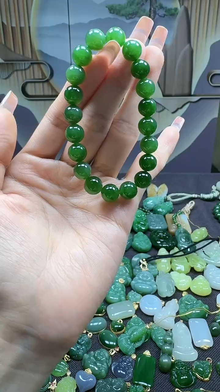 和田玉未镶嵌挂件10