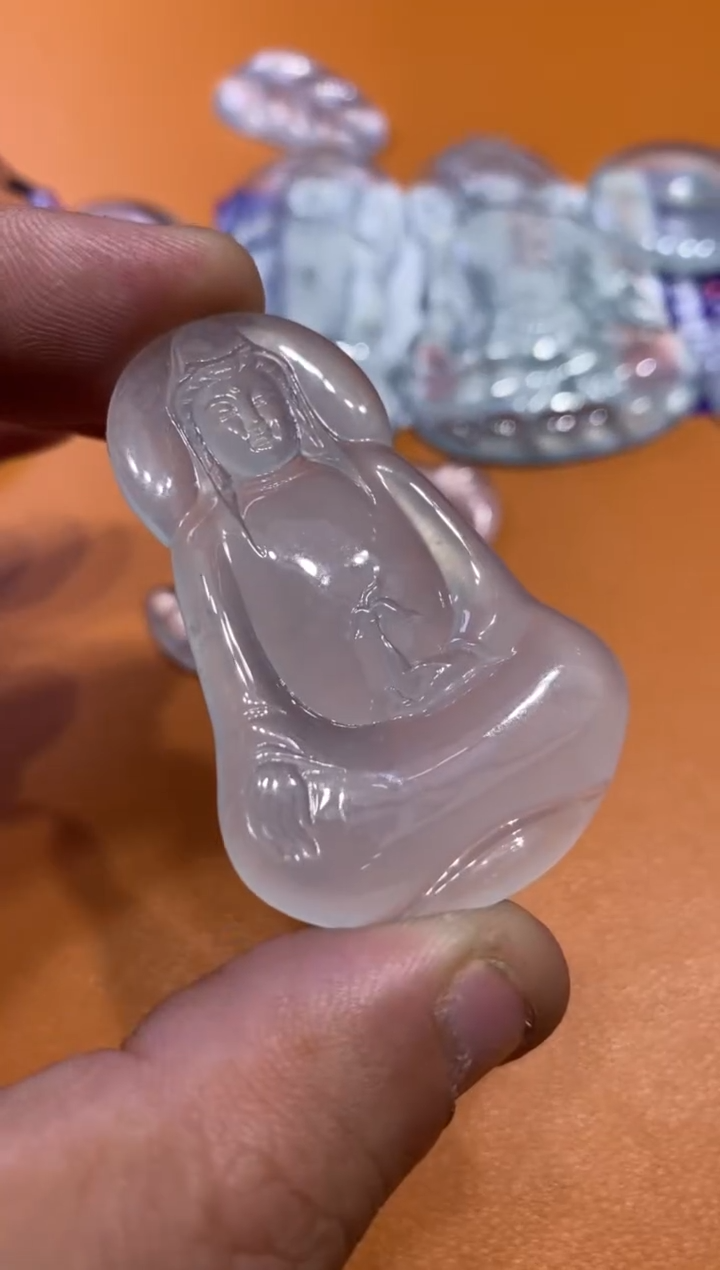 【闪购商品】翡翠吊坠(不含链)未镶嵌观音7280