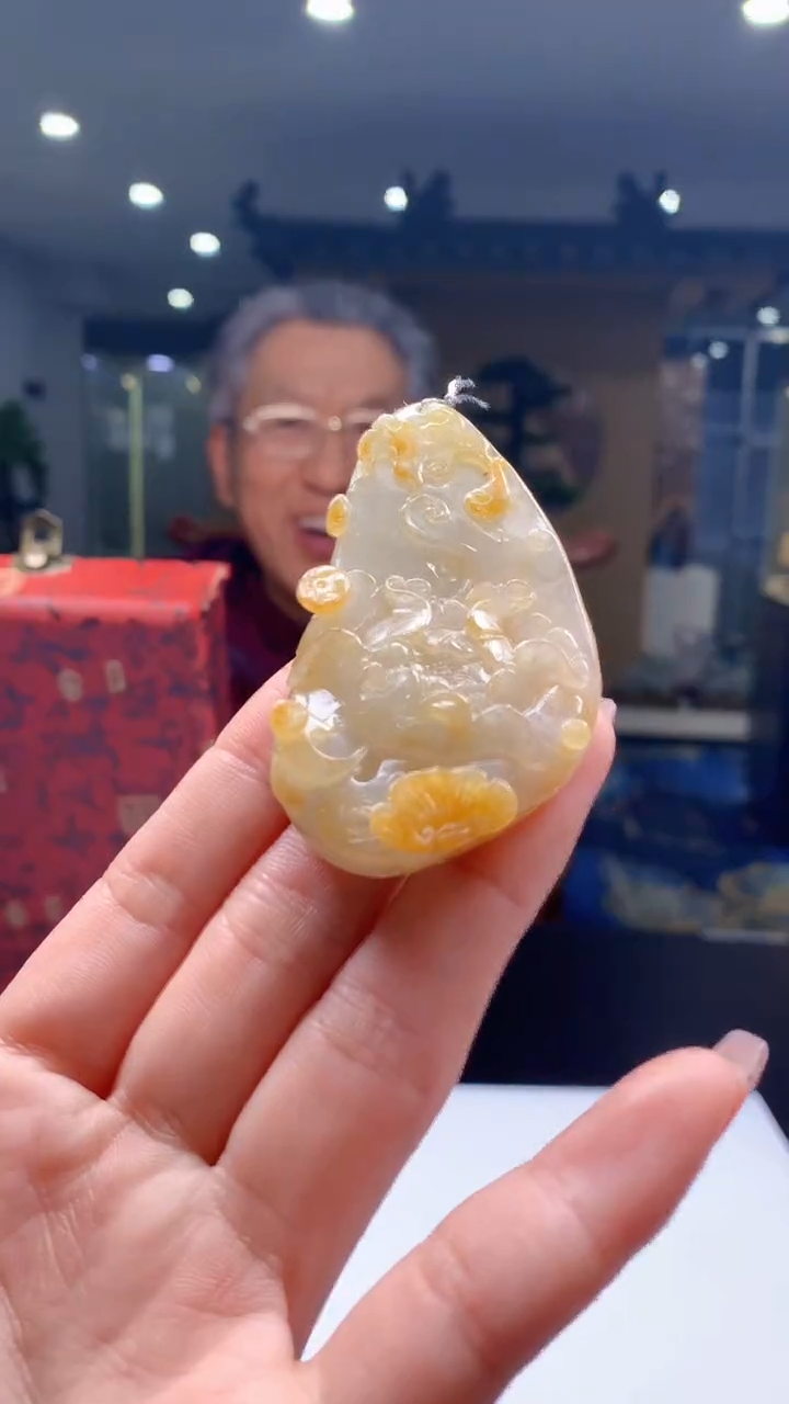 【闪购商品】定制翡翠未镶嵌1019ry-毛货挂件37