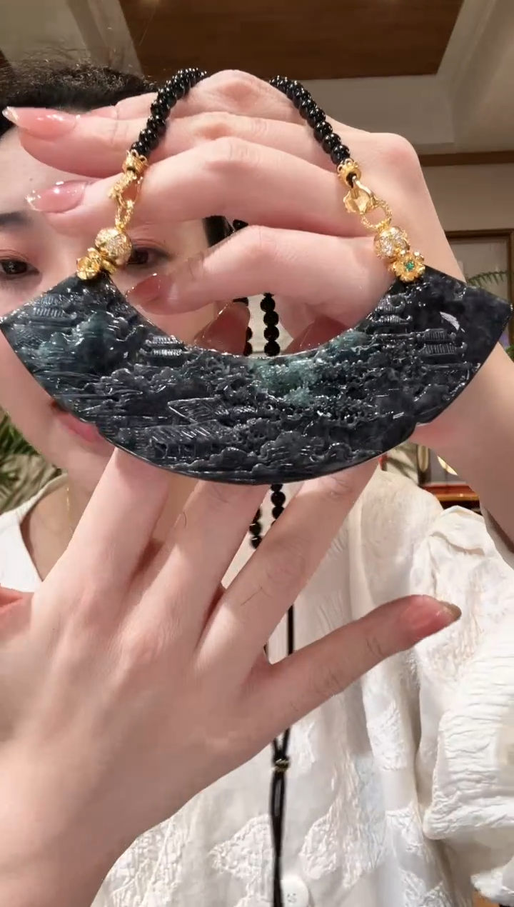 【闪购商品】翡翠颈饰未镶嵌国风