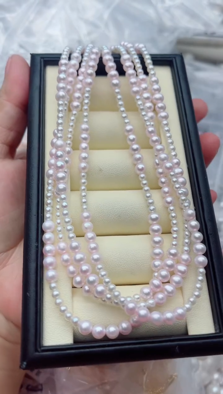 项链未镶嵌淡水珍珠多样性发其一，非无暇