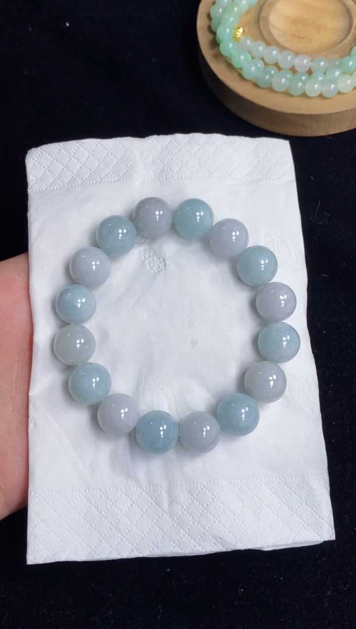 未镶嵌手串翡翠126号链接天然缅甸翡翠A货一物一证