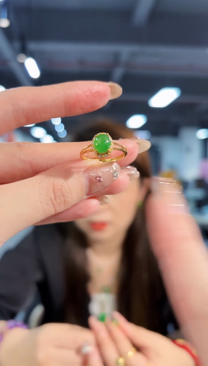 【闪购商品】翡翠戒指未镶嵌缅料A货/支持复检/一件