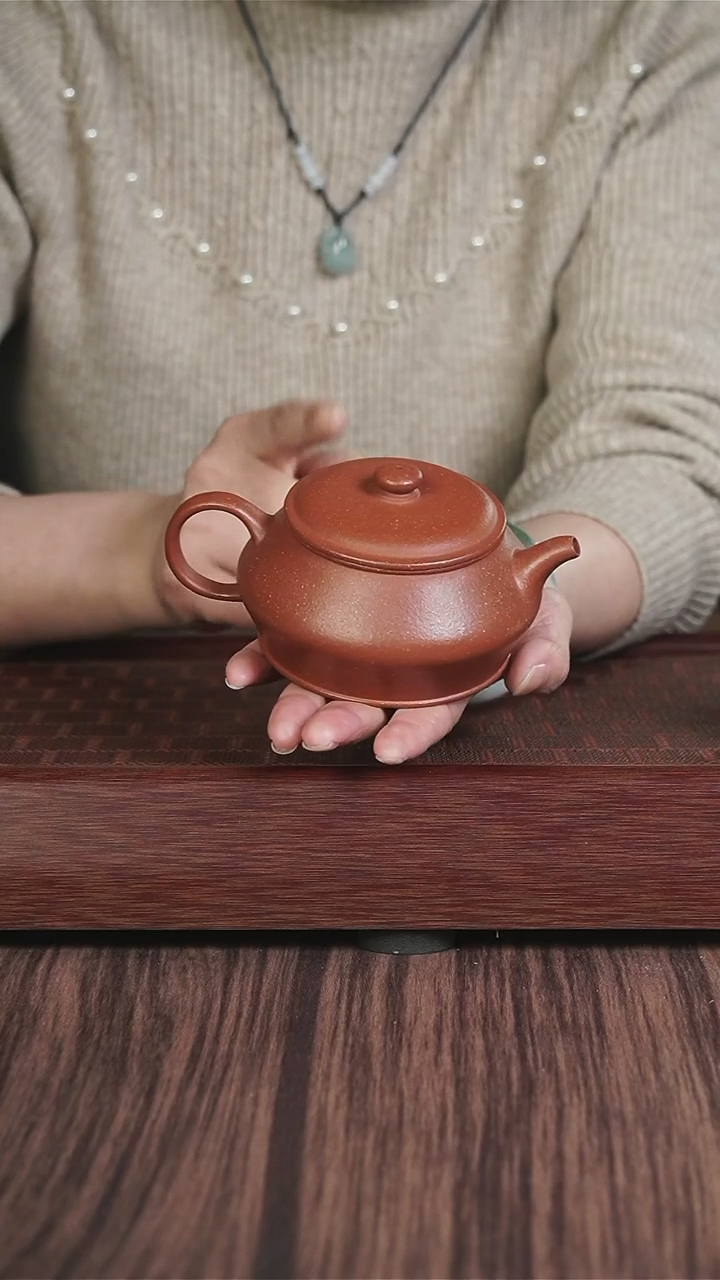 【闪购商品】紫砂茶壶红降坡  曼殊