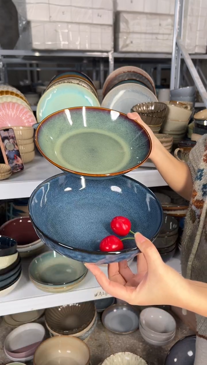 陶瓷外贸尾货瑕疵满20包邮X2深盘混搭F5A/X新品