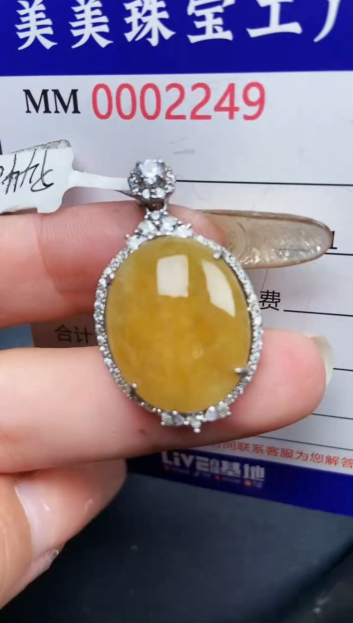 【闪购商品】翡翠颈饰银S925镶嵌2249