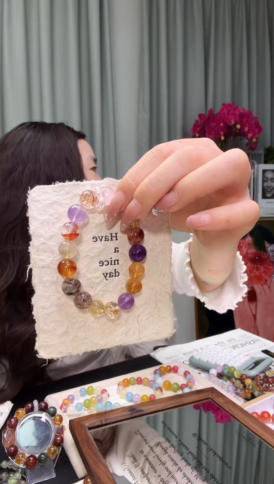 未镶嵌手链水晶紫手串