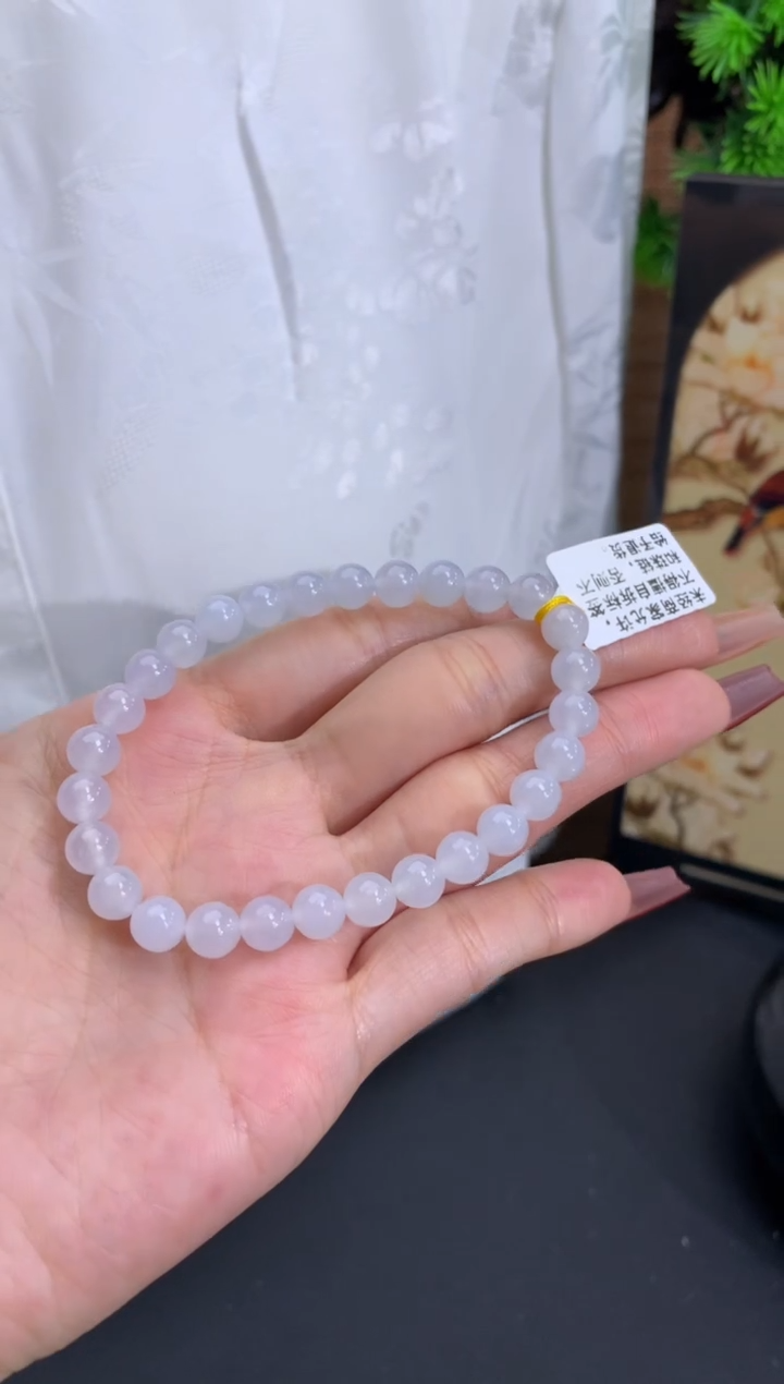 【闪购商品】翡翠手链未镶嵌卡6.5mm