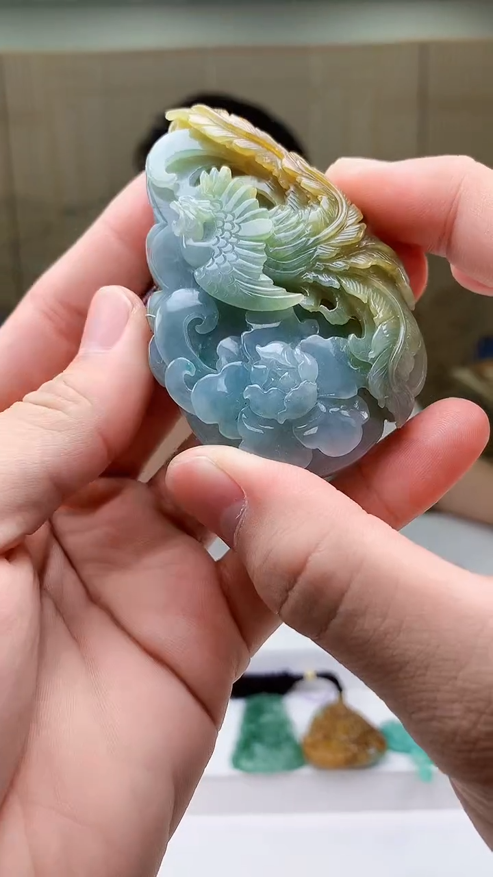 定制翡翠未镶嵌4925bb-毛货挂件62