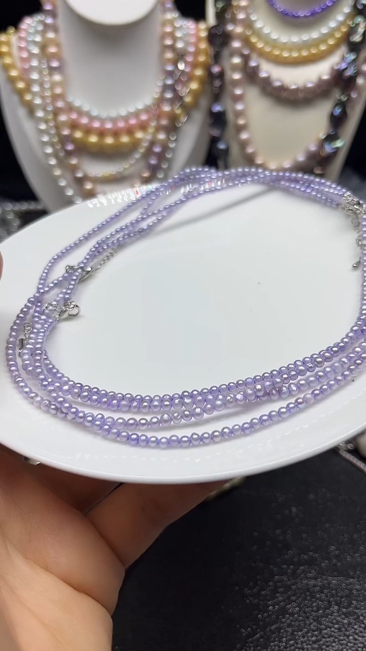 淡水珍珠未镶嵌颈饰多人