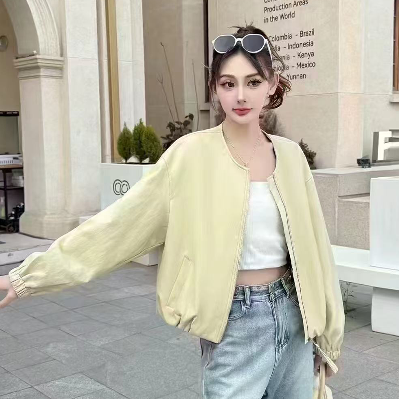 蛋白皮夹克外套女春秋2025新款时尚短款女士减龄品质感棒球服