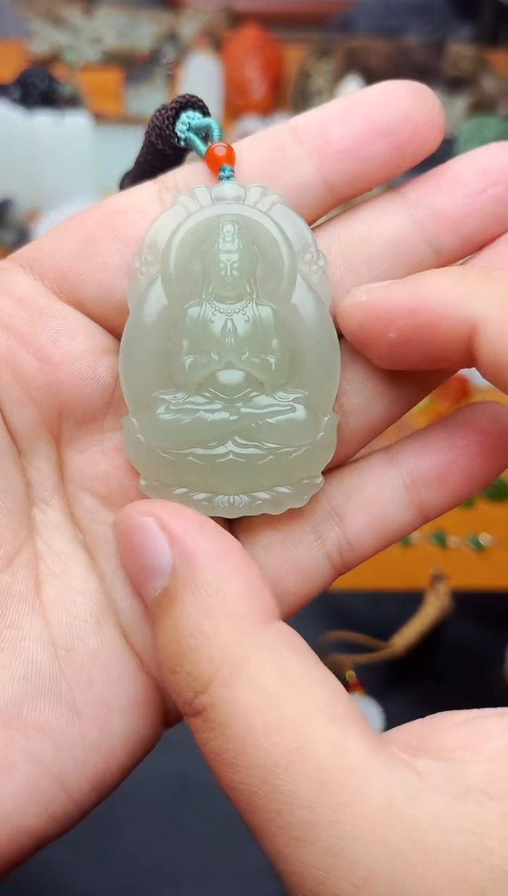 【闪购商品】和田玉颈饰未镶嵌观音01