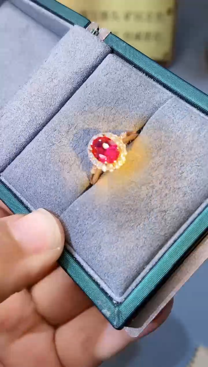 【闪购商品】红宝石戒指银S925镶嵌354