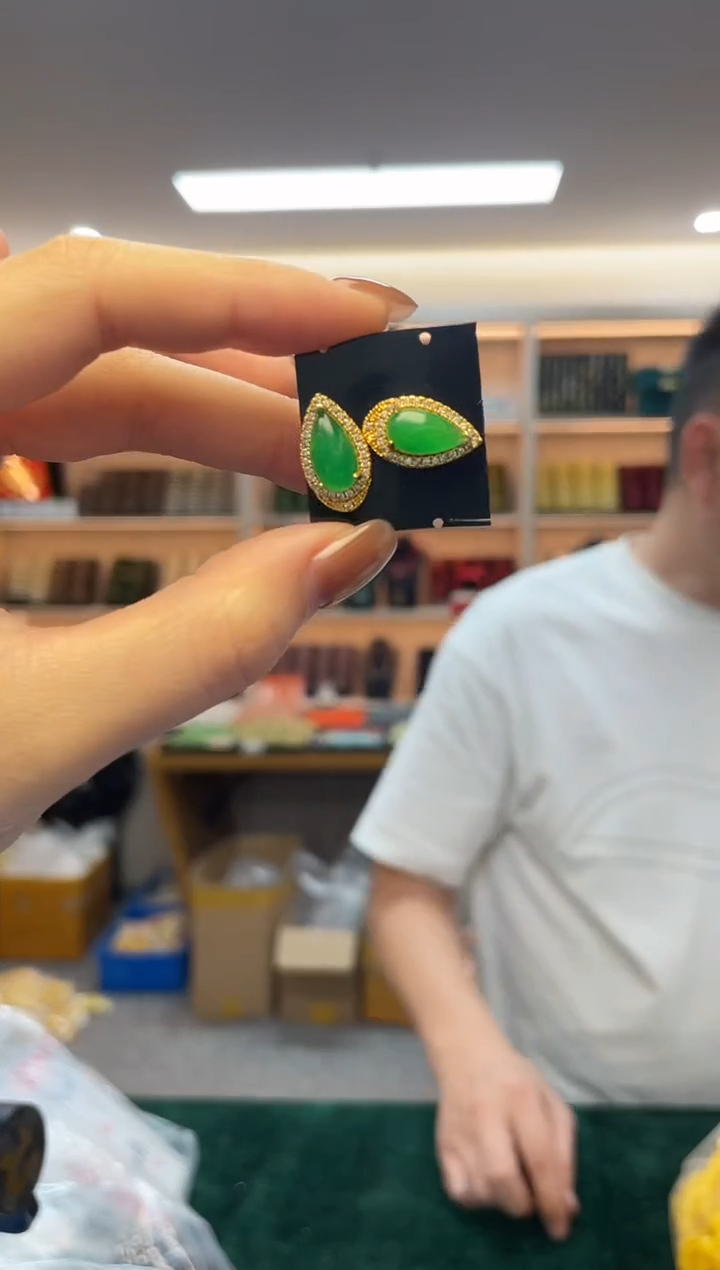 未镶嵌翡翠耳饰（多样性发一件）