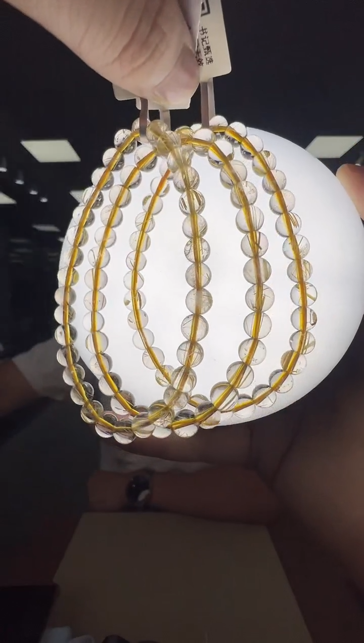 水晶手链未镶嵌a102 约6mm多样性发一件