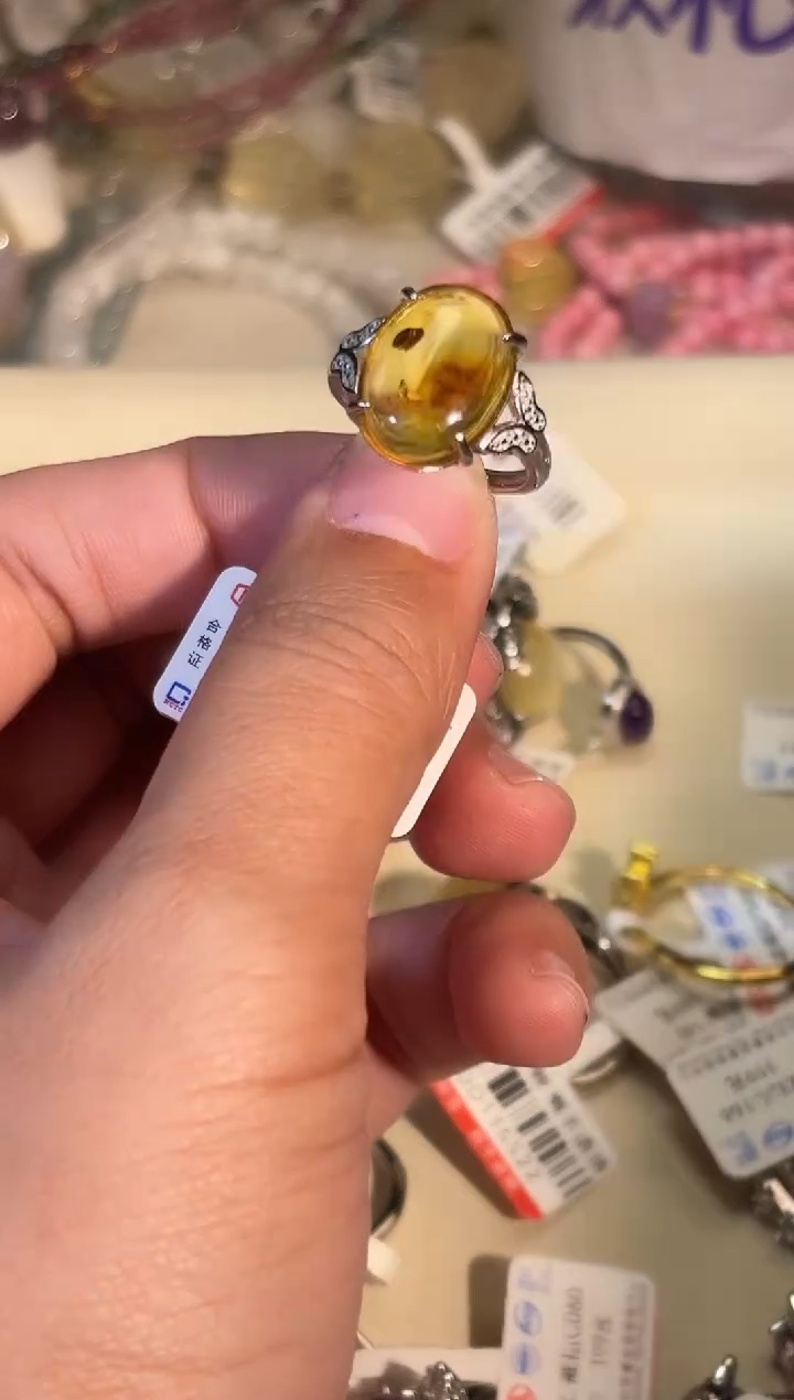 未镶嵌蜜蜡戒指g011多样性发货一件