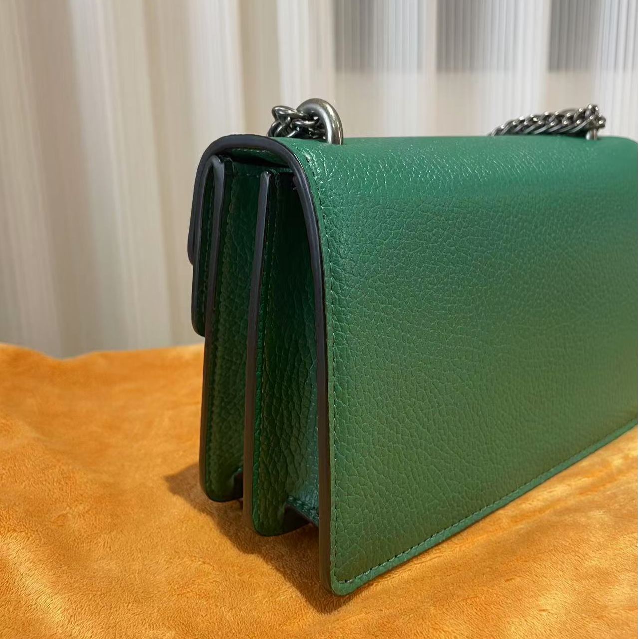 HIRMRIS手工真皮包550629-绿 小九绿股