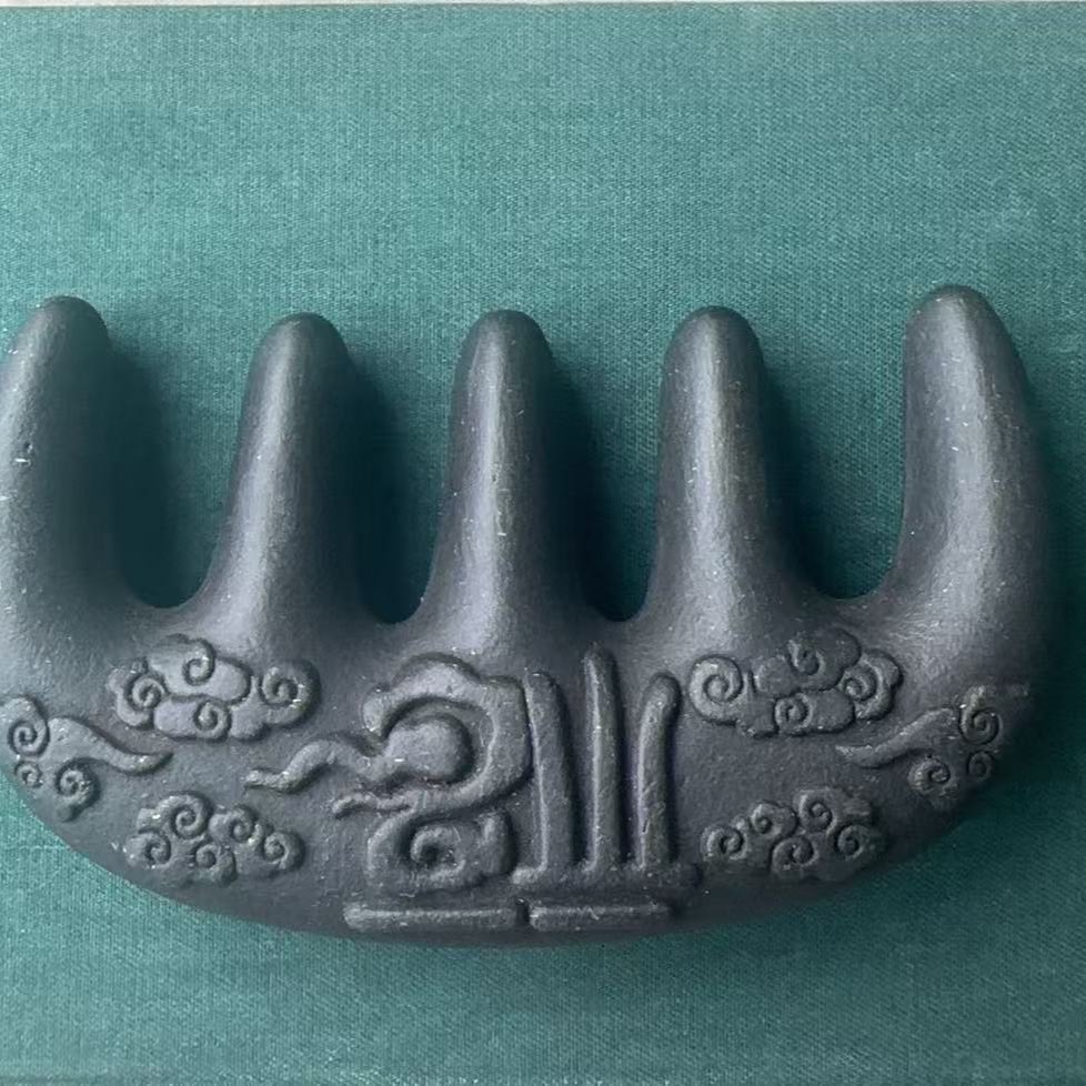 手工-首乌福字梳-家用