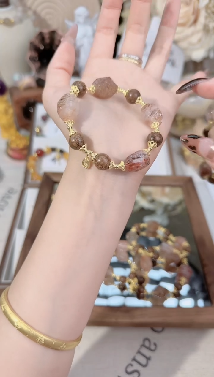 未镶嵌手链水晶黑金随行