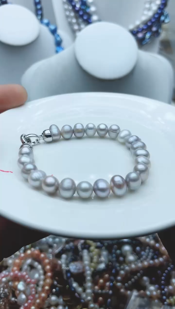 【闪购商品】淡水珍珠颈饰钛钢1