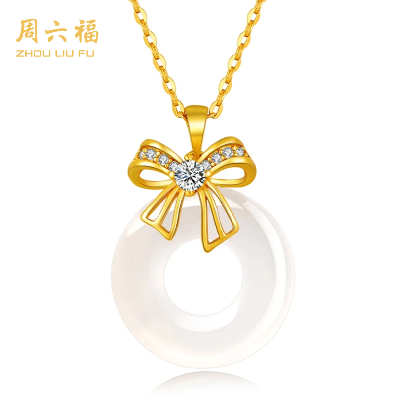ZHOU LIU FU/周六福花圆富贵项链Y6091-NFS