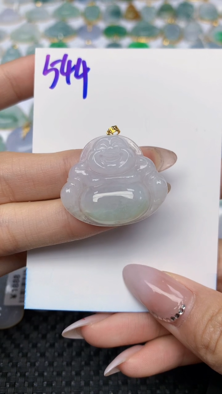 【闪购商品】翡翠颈饰18K金镶嵌 天然翡翠A货
